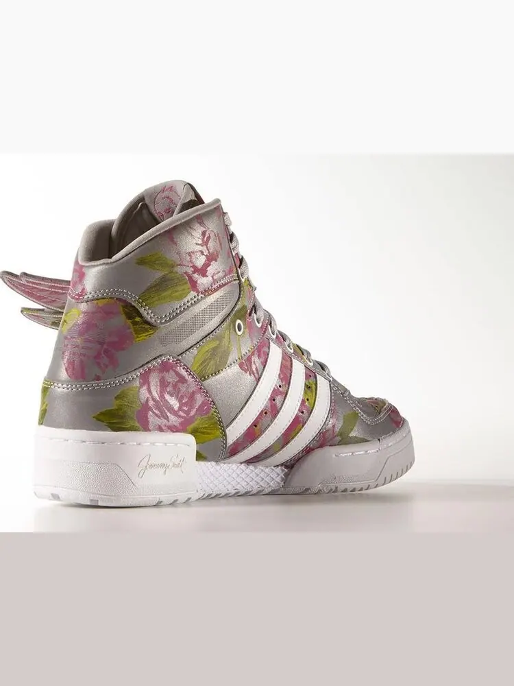Кроссовки Adidas JS Wings 3M 'Floral' — изображение 4 из 5, серебряный
