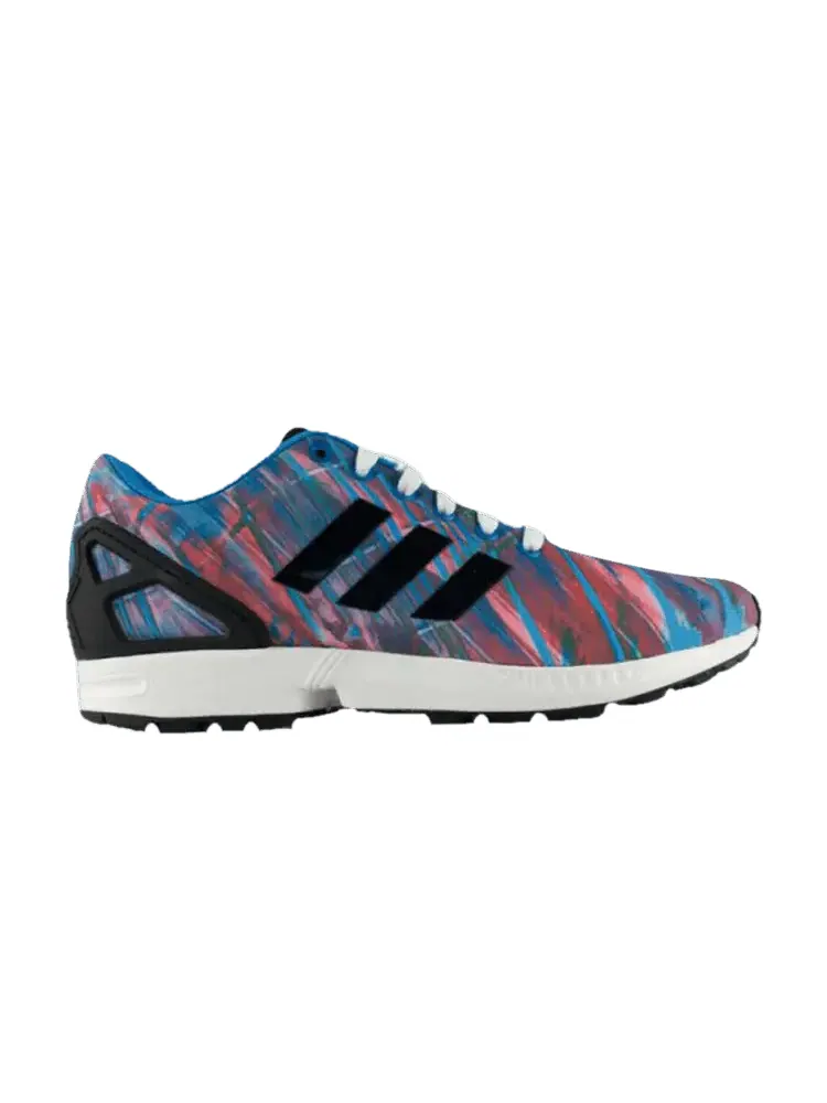 Кроссовки adidas ZX Flux 'Paint' — изображение 1 из 1, белый/черный