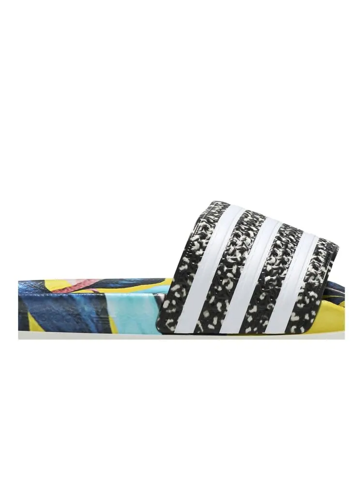 Кроссовки Adidas Wmns Adilette Slides 'Tropical Leaf Print' — изображение 2 из 4, мульти