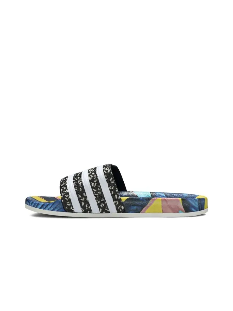 Кроссовки Adidas Wmns Adilette Slides 'Tropical Leaf Print' — изображение 3 из 4, мульти