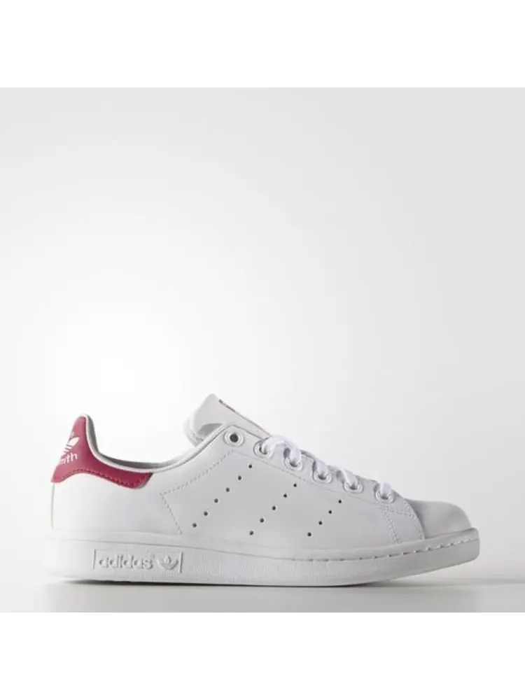 Кроссовки adidas Stan Smith J 'White' — изображение 2 из 6, белый/белый/розовый