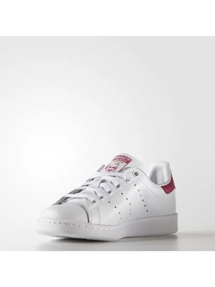 Кроссовки adidas Stan Smith J 'White' — изображение 5 из 6, белый/белый/розовый