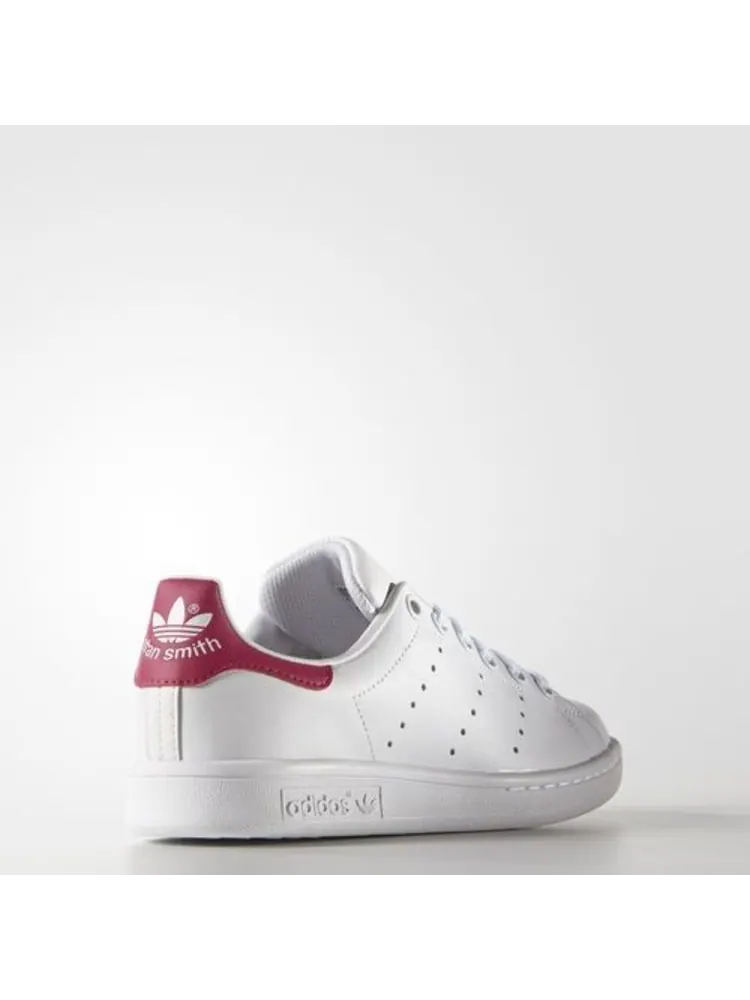 Кроссовки adidas Stan Smith J 'White' — изображение 6 из 6, белый/белый/розовый
