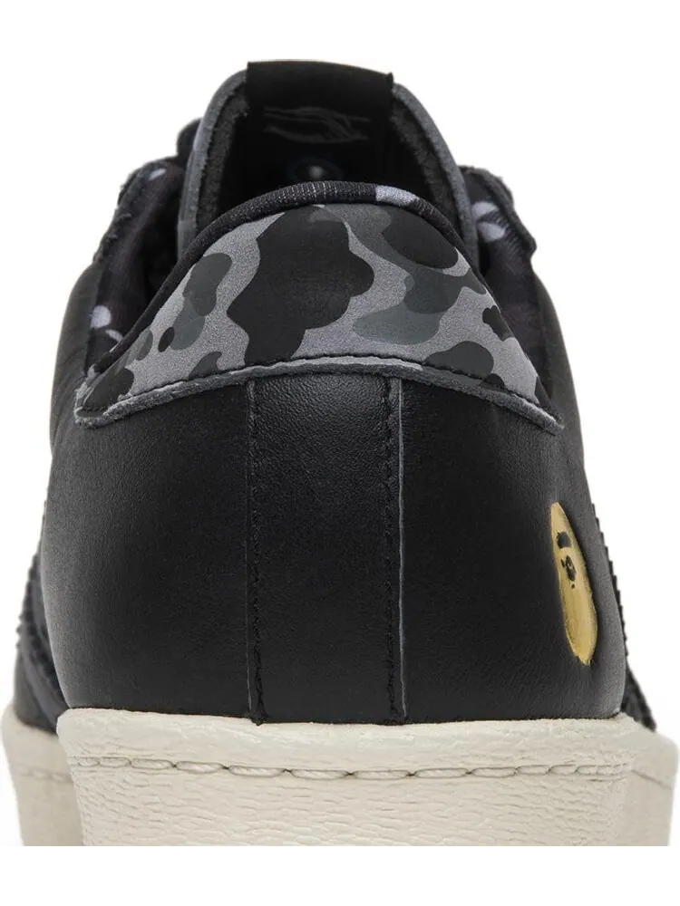 Кроссовки Adidas Undefeated x A Bathing Ape x Superstars 80v 'Black' — изображение 7 из 8, черный