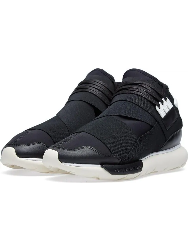 Кроссовки Adidas Y-3 Qasa High 'Black White' — изображение 2 из 8, черный