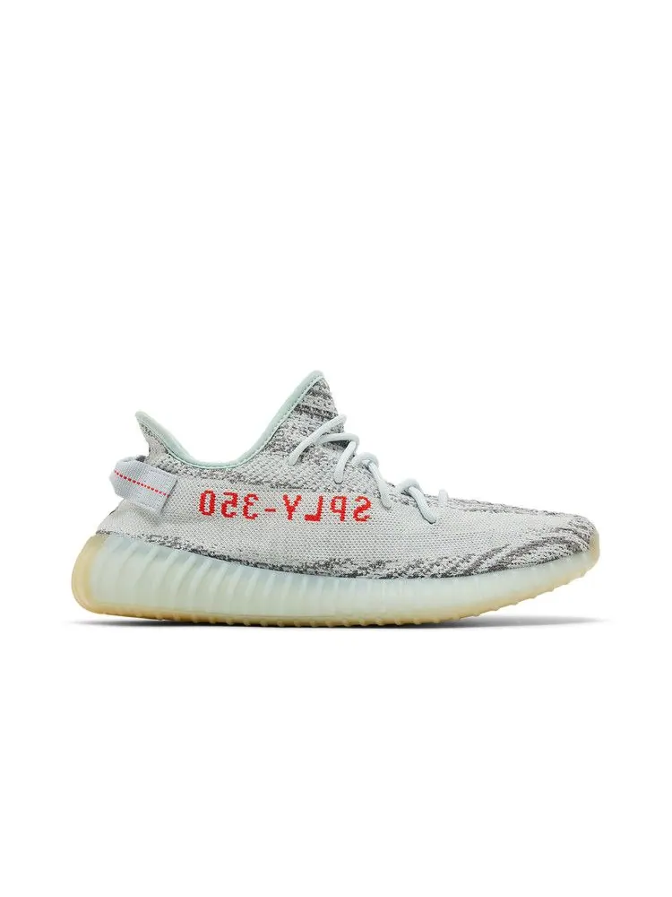Кроссовки adidas Yeezy Boost 350 V2 'Blue Tint' 2021 — изображение 2 из 9, синий/серый/красный
