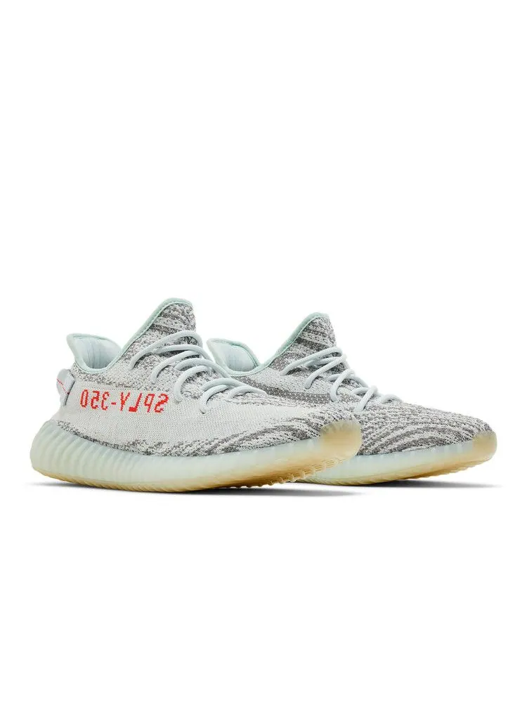 Кроссовки adidas Yeezy Boost 350 V2 'Blue Tint' 2021 — изображение 9 из 9, синий/серый/красный
