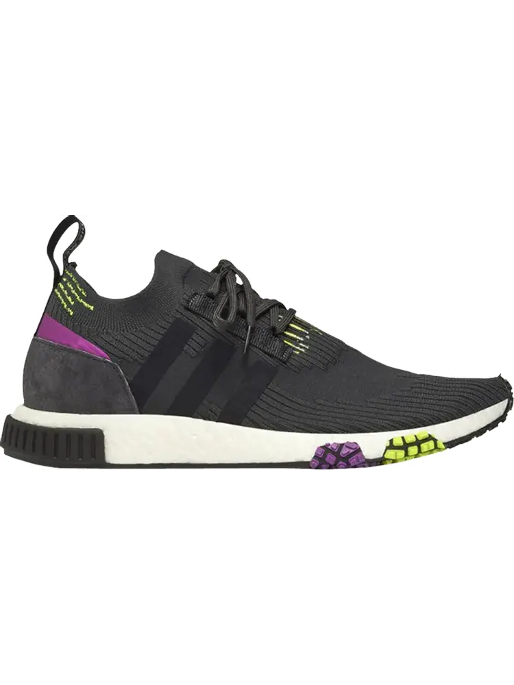 Кроссовки Adidas NMD_Racer PK 'Carbon Solar Yellow Purple' — изображение 1 из 1, черный