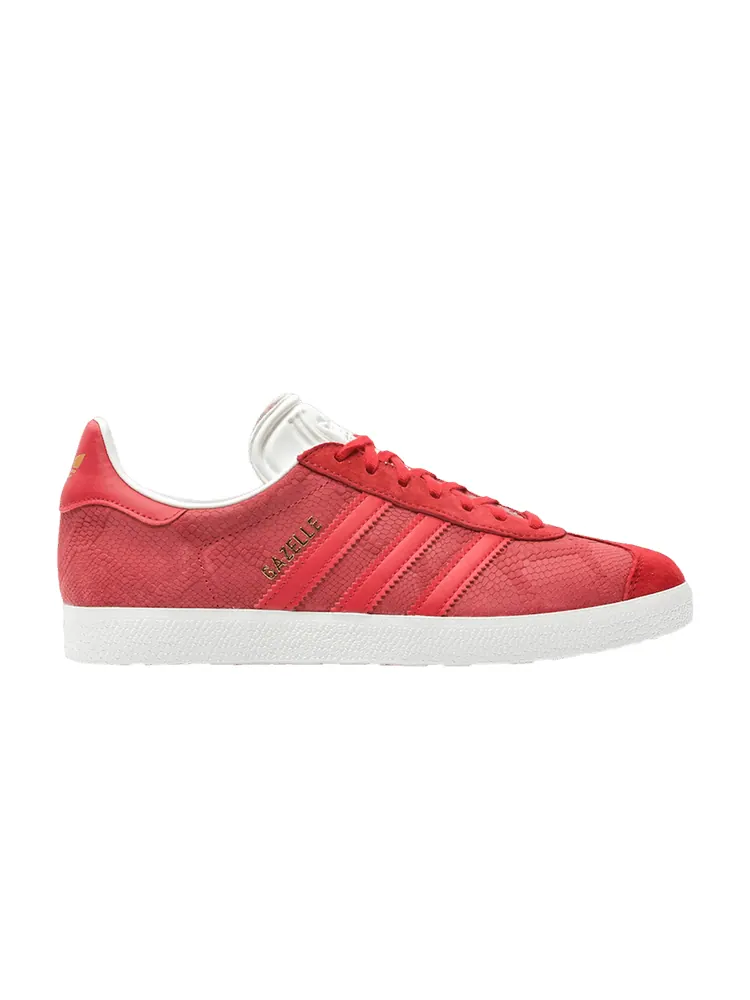Кроссовки adidas Wmns Gazelle 'Bold Red Snakeskin' — изображение 1 из 1, красный/красный/белый