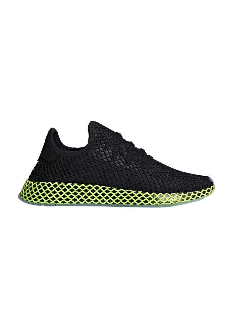 Кроссовки Adidas Deerupt 'Black Neon' — изображение 1 из 1, черный