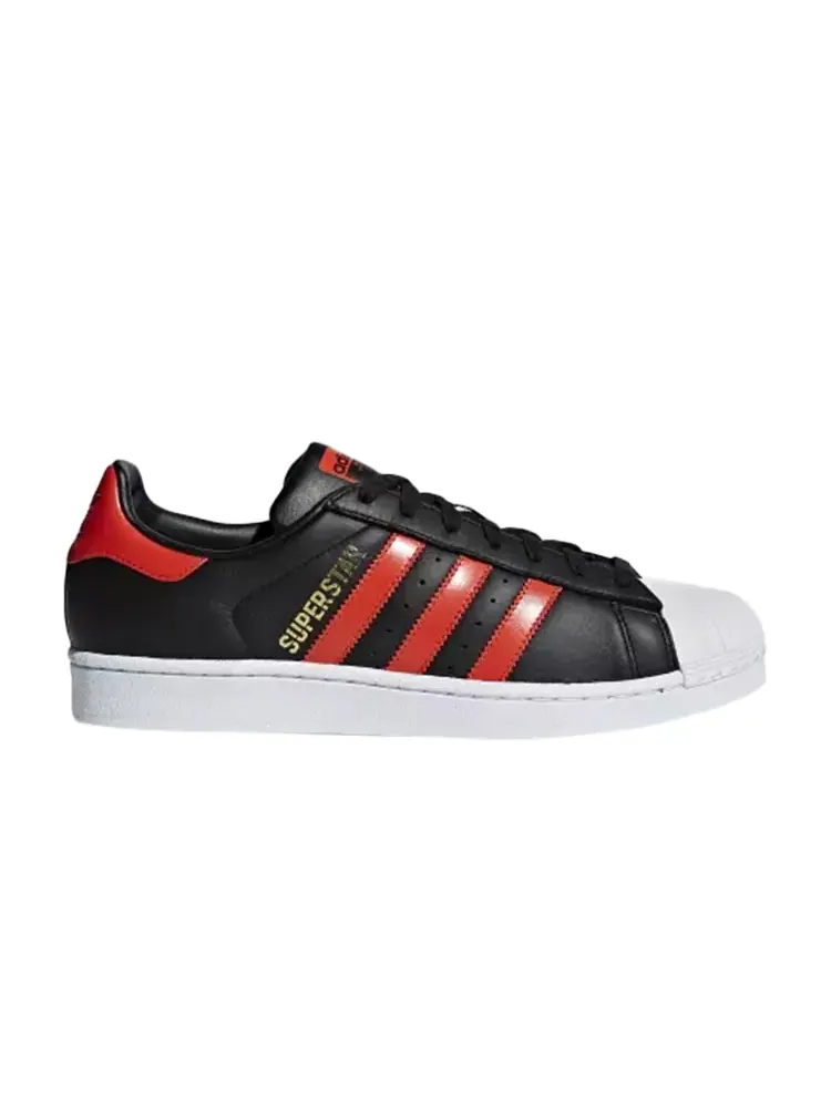 Кроссовки Adidas Superstar 'Black Bold Orange' — изображение 1 из 1, оранжевый