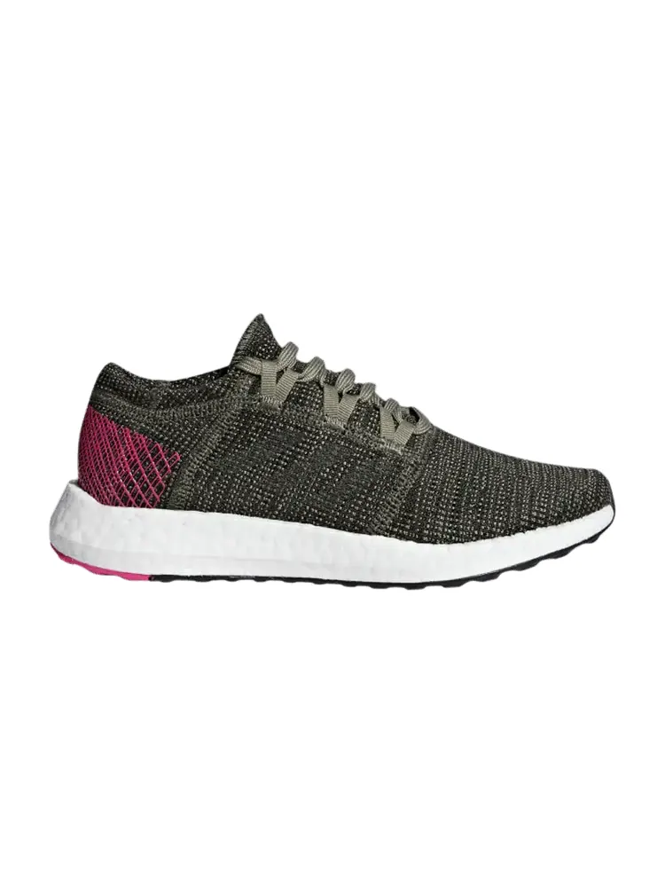 Кроссовки adidas PureBoost Go J 'Trace Cargo Pink' — изображение 1 из 1, зеленый//розовый