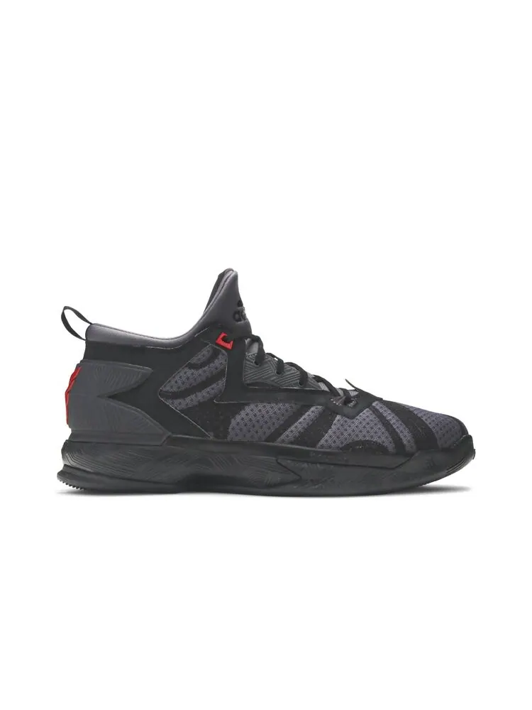 Кроссовки Adidas D Lillard 2 'Core Black Vivid Red' — изображение 1 из 4, черный