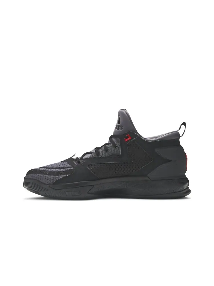 Кроссовки Adidas D Lillard 2 'Core Black Vivid Red' — изображение 3 из 4, черный