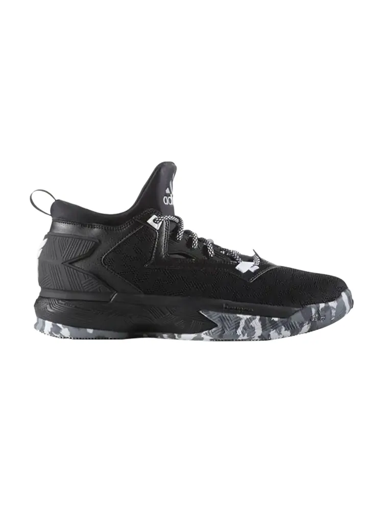 Кроссовки Adidas D Lillard 2 'Black White Grey' — изображение 1 из 1, черный