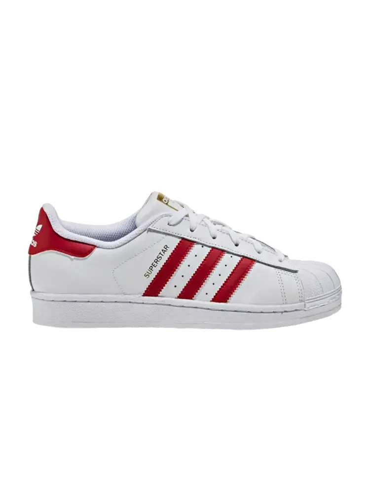 Кроссовки Adidas Superstar J 'White Scarlet' — изображение 1 из 1, белый