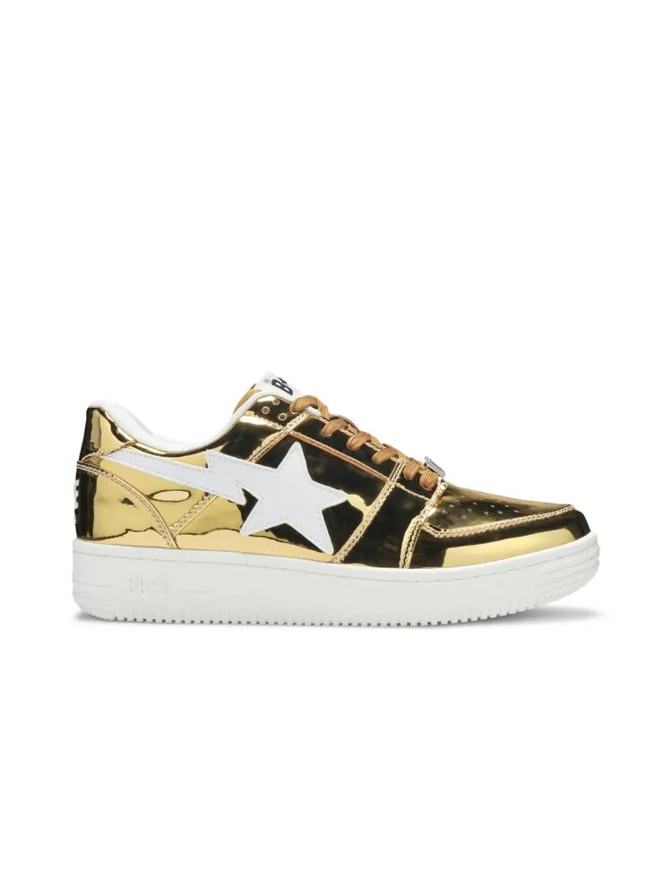 Кроссовки BAPE Bapesta Low 'Gold Foil' — изображение 1 из 4, золото