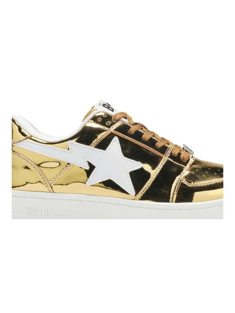 Кроссовки BAPE Bapesta Low 'Gold Foil' — изображение 2 из 4, золото