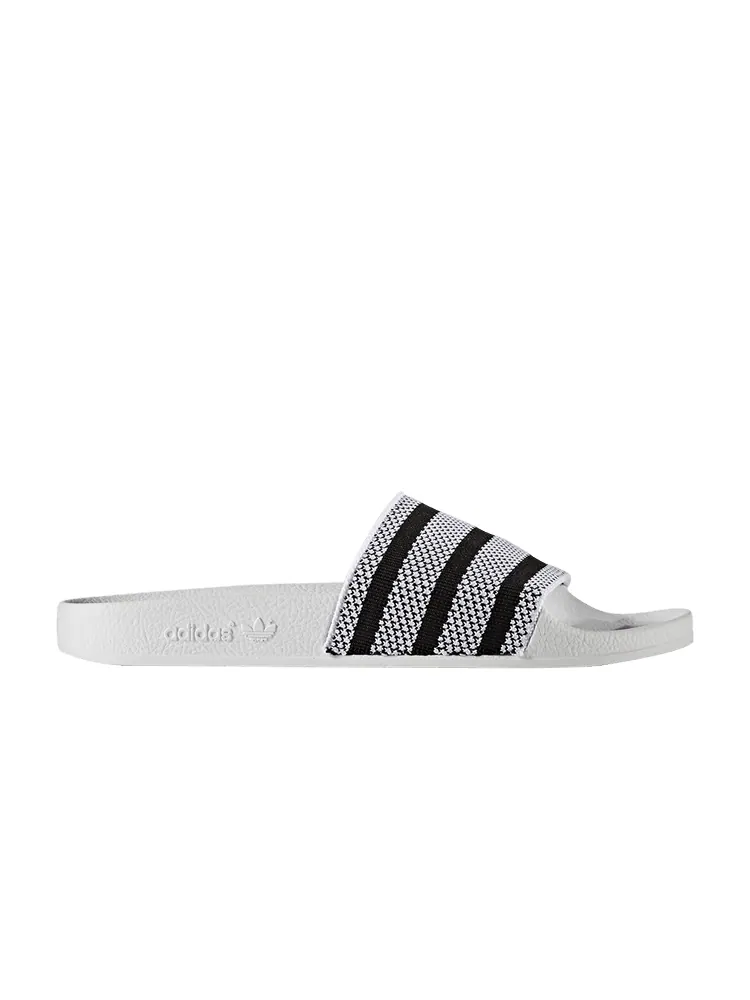Сандалии adidas Adilette Slide 'White Black' — изображение 1 из 1, белый/черный