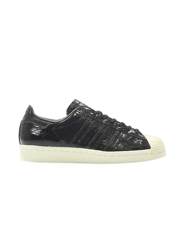 Кроссовки adidas Wmns Superstar 80s 'Core Black' — изображение 1 из 1, черный/черный/белый