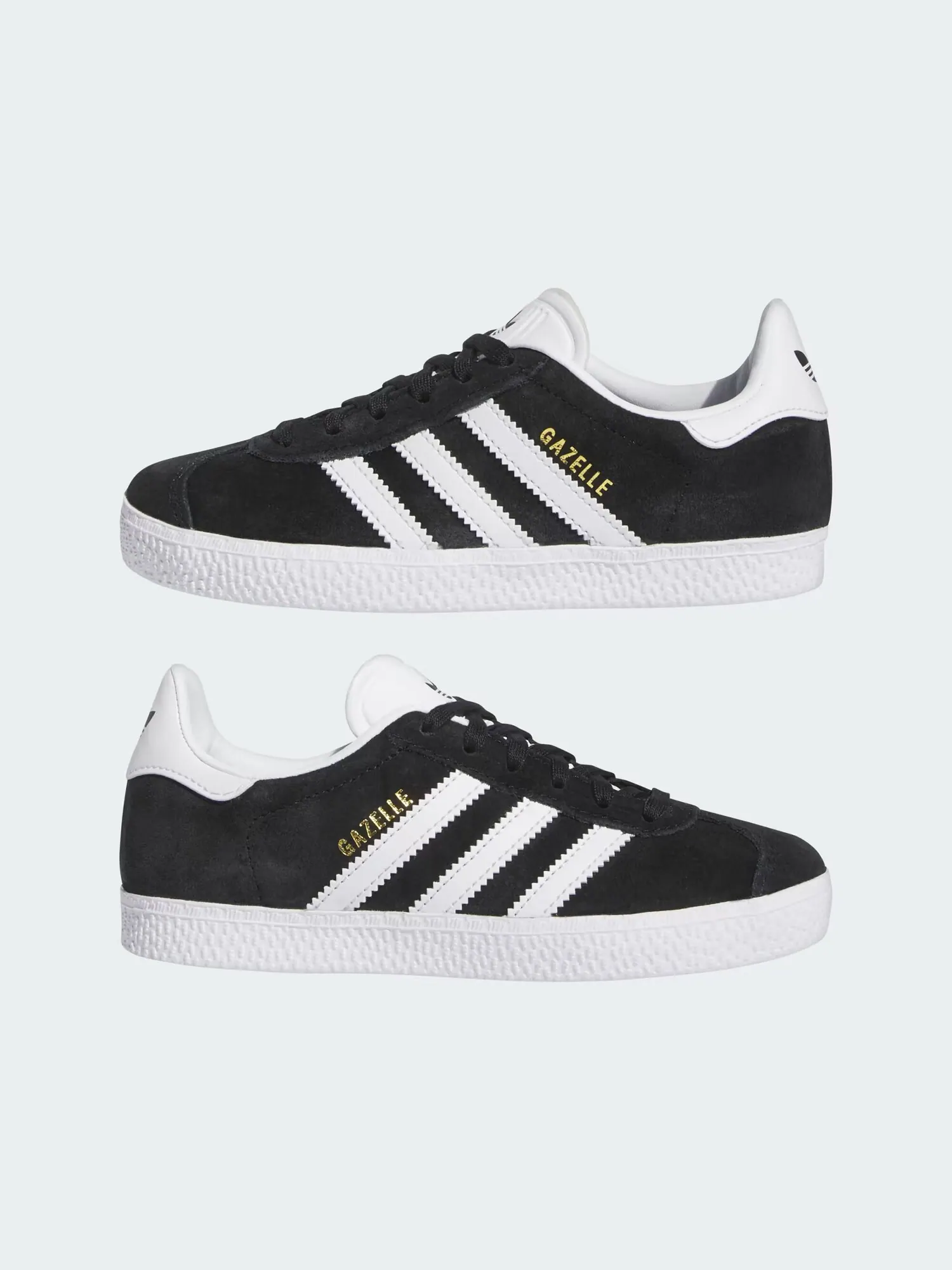 Кроссовки детские Adidas Gazelle — изображение 7 из 11, черный/белый