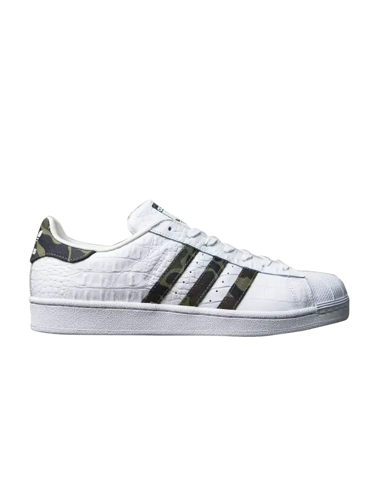 Кроссовки Adidas Superstar 'Croc Leather' — изображение 1 из 1, белый