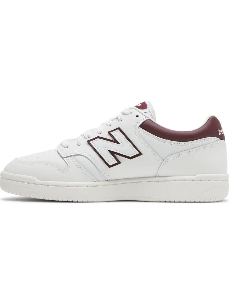 Кроссовки New Balance 480 'White Burgundy' — изображение 3 из 8, белый