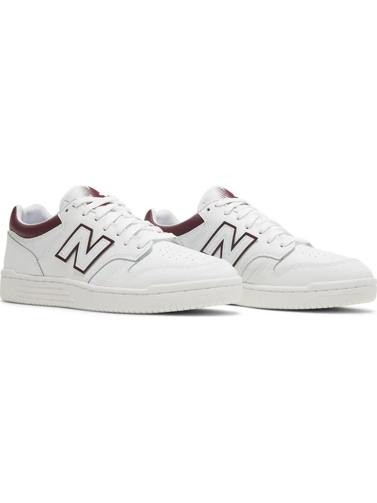 Кроссовки New Balance 480 'White Burgundy' — изображение 8 из 8, белый