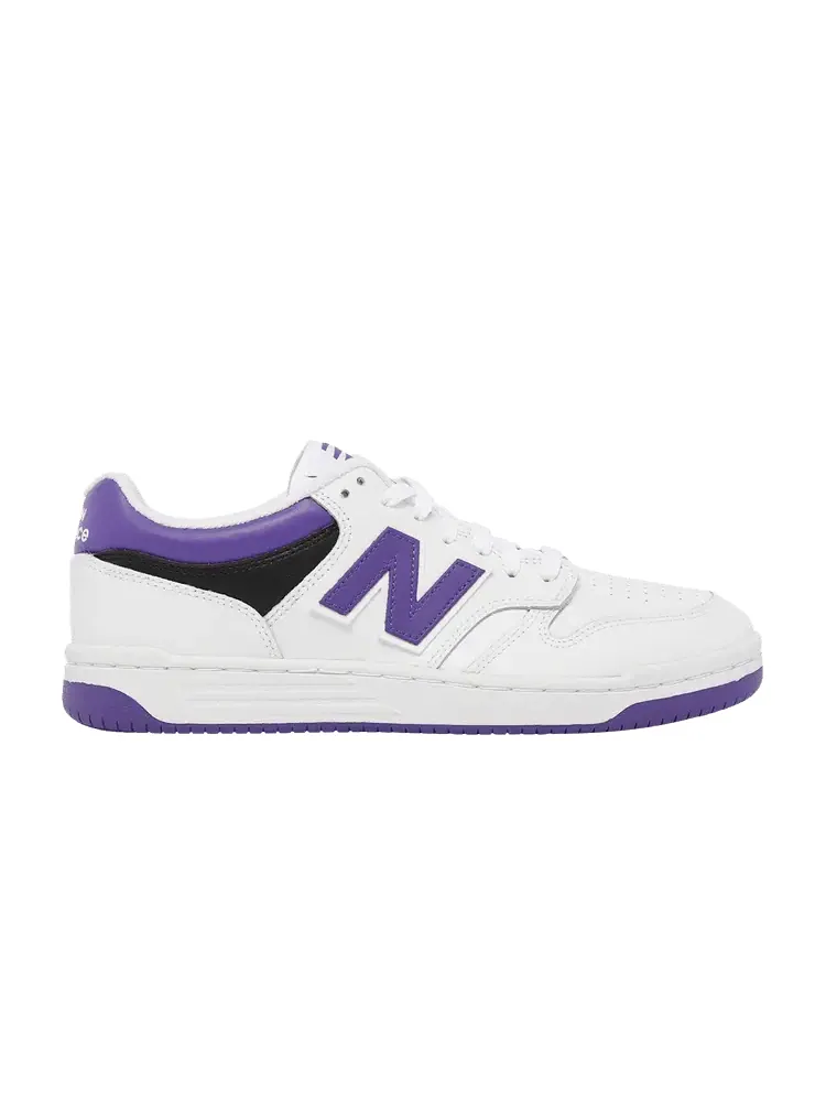 Кроссовки New Balance 480 'White Prism Purple' — изображение 1 из 1, белый/фиолетовый/черный