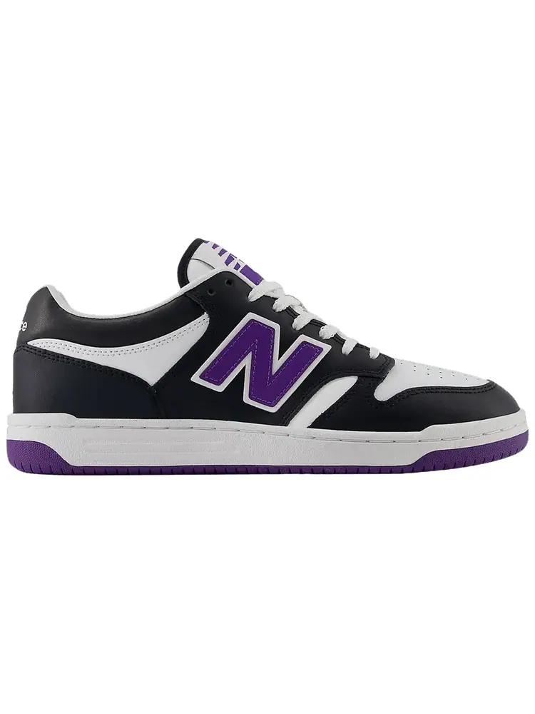 Кроссовки New Balance 480 'Black White Purple' — изображение 1 из 1, черный белый фиолетовый
