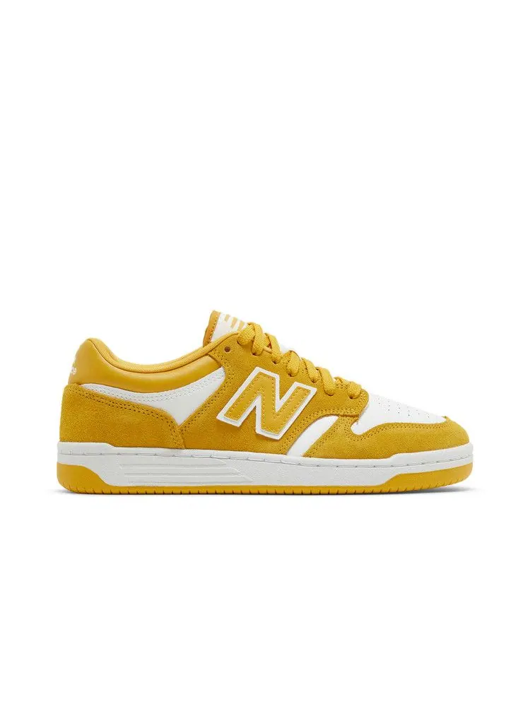 Кроссовки New Balance 480 'Varsity Gold' — изображение 2 из 9, белый/золотистый
