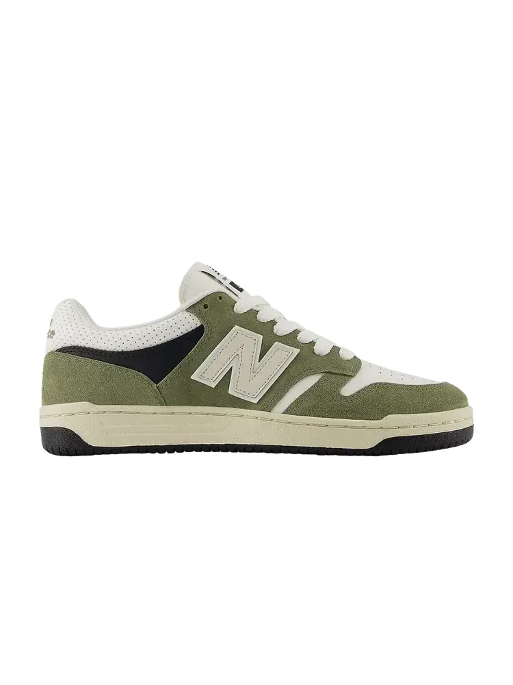 Кроссовки New Balance 480, Dark Olivine Sea Salt — изображение 1 из 1, зеленый