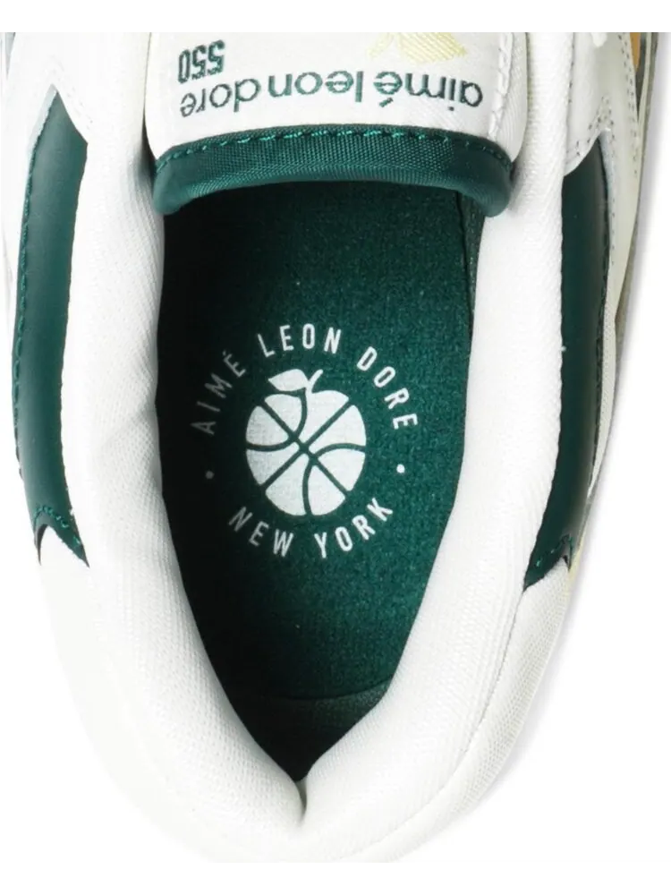 Кроссовки New Balance Aimé Leon Dore x 550 'Green Yellow' — изображение 10 из 10, зеленый