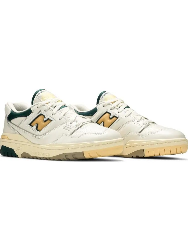 Кроссовки New Balance Aimé Leon Dore x 550 'Green Yellow' — изображение 8 из 10, зеленый
