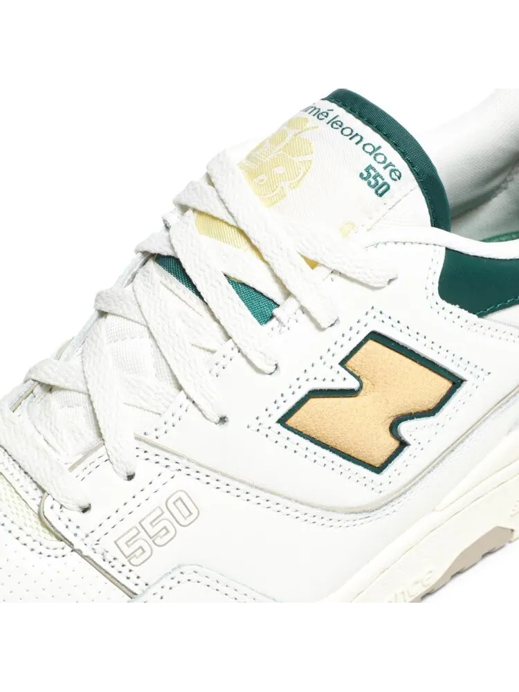 Кроссовки New Balance Aimé Leon Dore x 550 'Green Yellow' — изображение 9 из 10, зеленый
