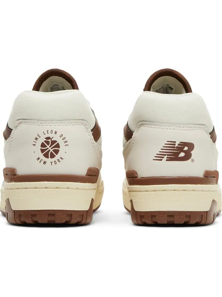 Кроссовки New Balance Aimé Leon Dore x 550 'Brown' — изображение 6 из 8, белый