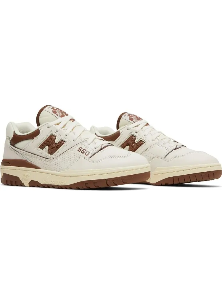 Кроссовки New Balance Aimé Leon Dore x 550 'Brown' — изображение 8 из 8, белый