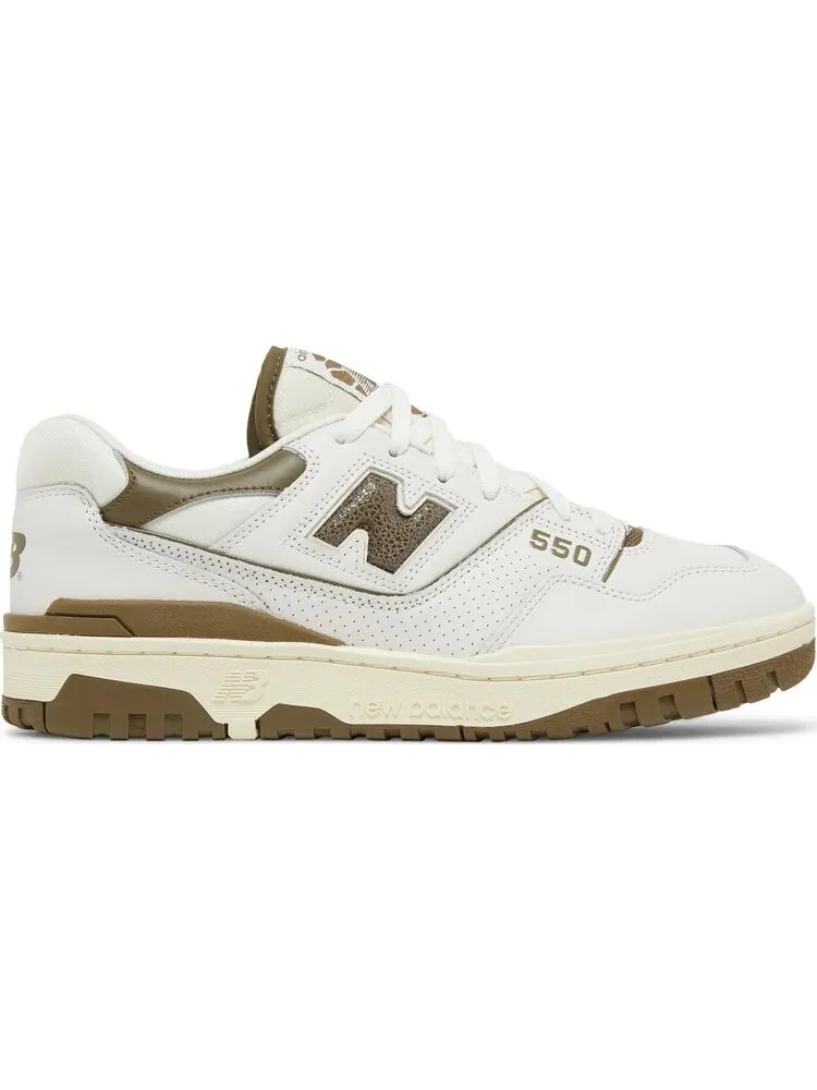 Кроссовки New Balance Aimé Leon Dore x 550 'Olive' — изображение 1 из 8, белый