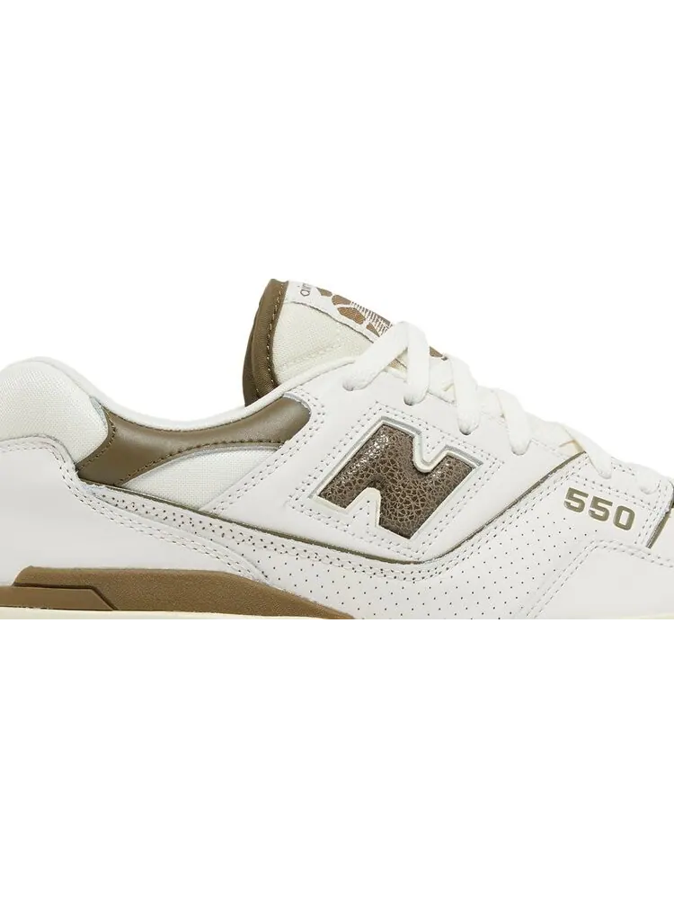 Кроссовки New Balance Aimé Leon Dore x 550 'Olive' — изображение 2 из 8, белый