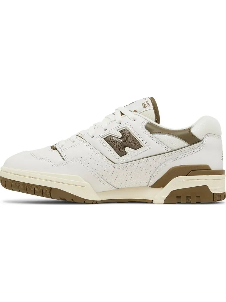 Кроссовки New Balance Aimé Leon Dore x 550 'Olive' — изображение 3 из 8, белый