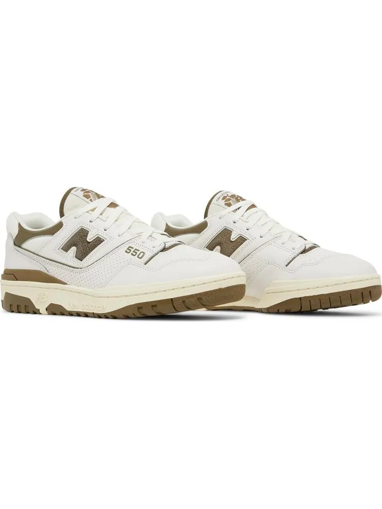 Кроссовки New Balance Aimé Leon Dore x 550 'Olive' — изображение 8 из 8, белый