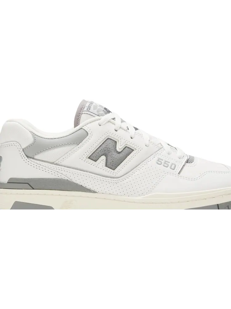 Кроссовки New Balance Aimé Leon Dore x 550 'Silver' — изображение 2 из 8, серый