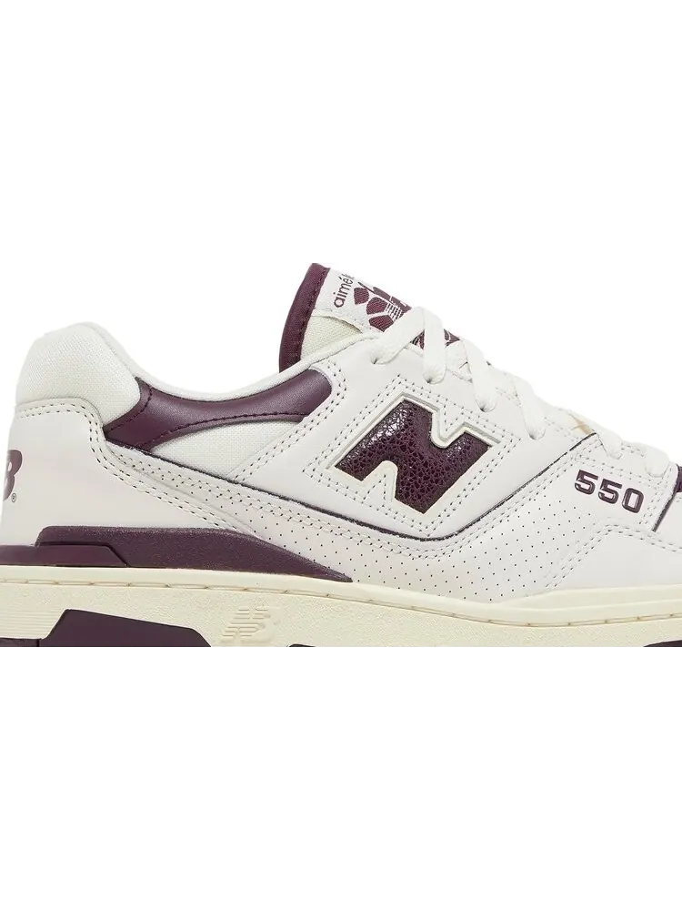Кроссовки New Balance Aimé Leon Dore x 550 'Purple' — изображение 2 из 8, белый