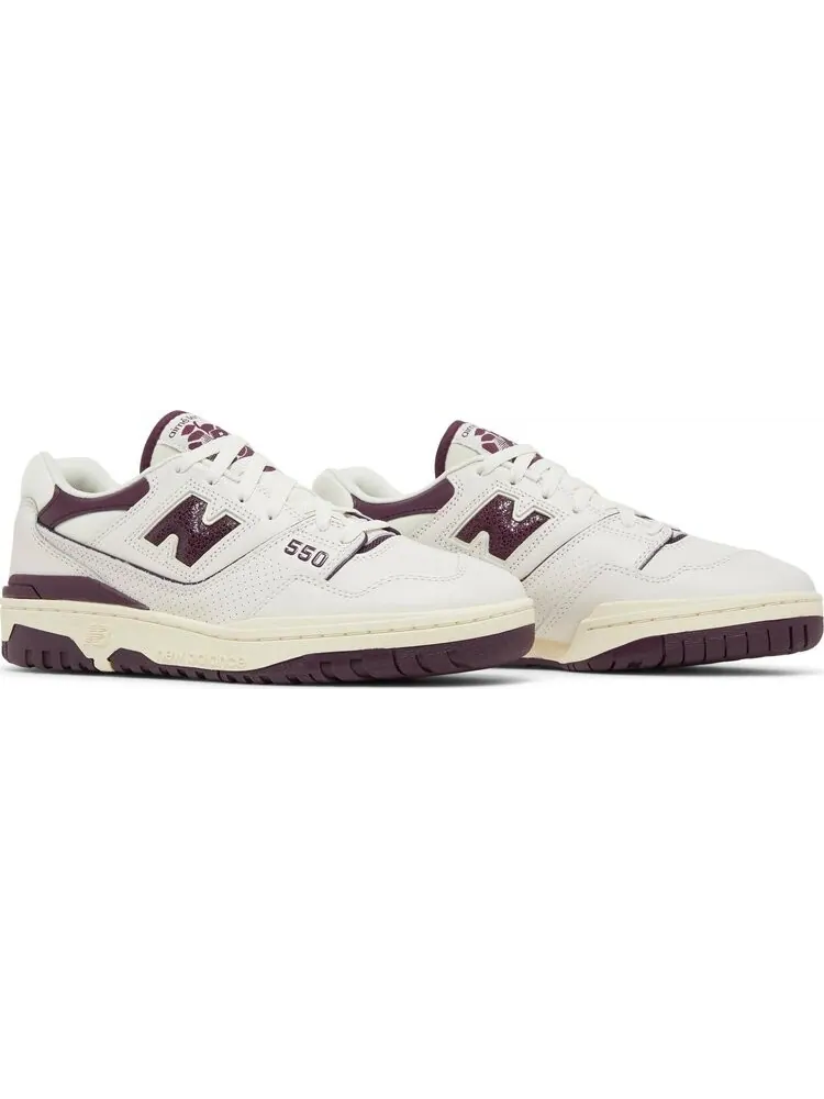 Кроссовки New Balance Aimé Leon Dore x 550 'Purple' — изображение 8 из 8, белый