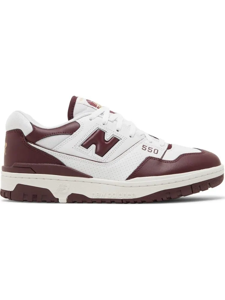Кроссовки New Balance 550 'White Burgundy' — изображение 1 из 8, белый