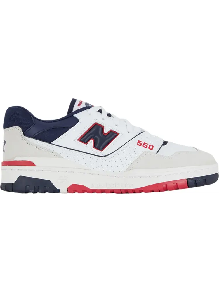 Кроссовки New Balance 550 Premium 'White Navy' Courir Exclusive — изображение 1 из 1, белый