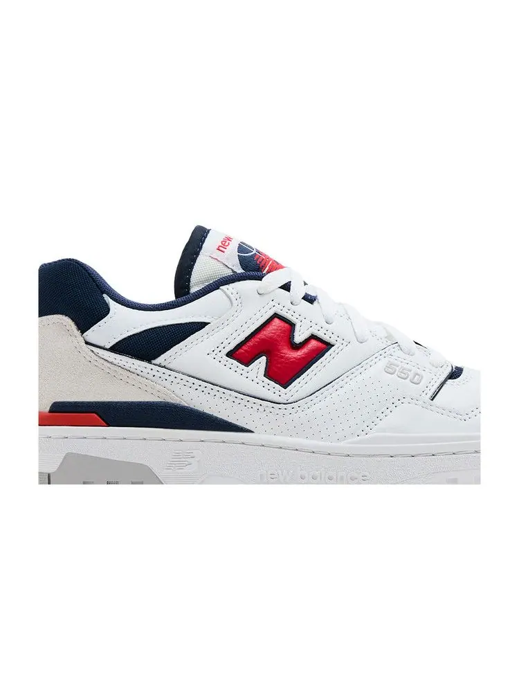 Кроссовки New Balance 550 'White Navy True Red' — изображение 3 из 9