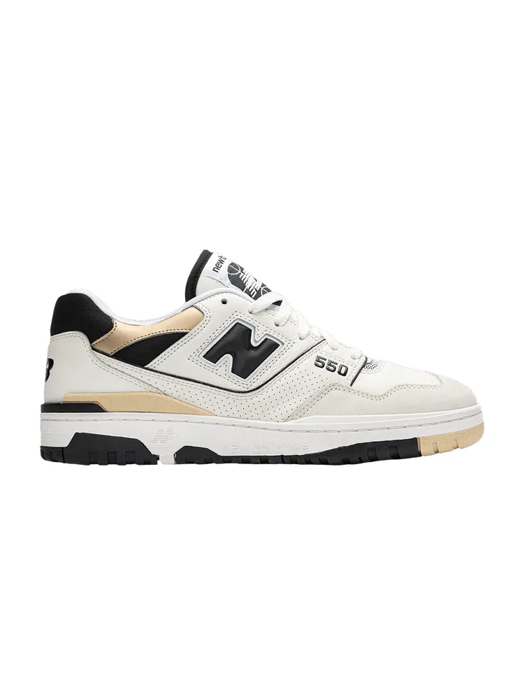 Кроссовки New Balance Foot Locker x 550 '50th Anniversary' — изображение 1 из 1, белый/черный/золотистый
