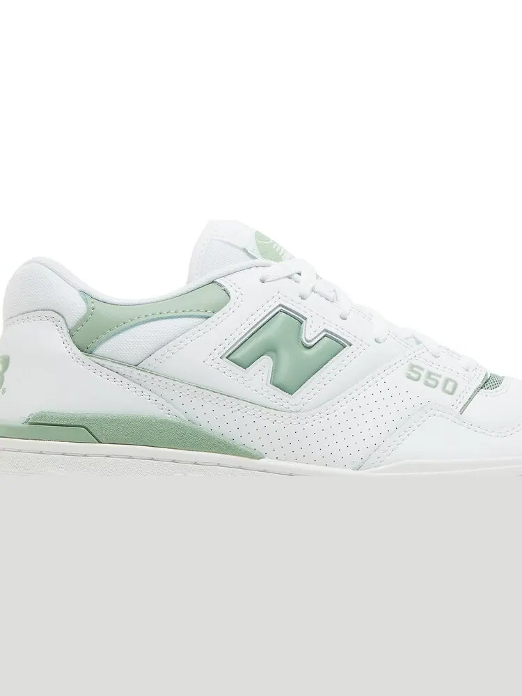 Кроссовки New Balance 550 'White Mint Green' — изображение 2 из 8, белый