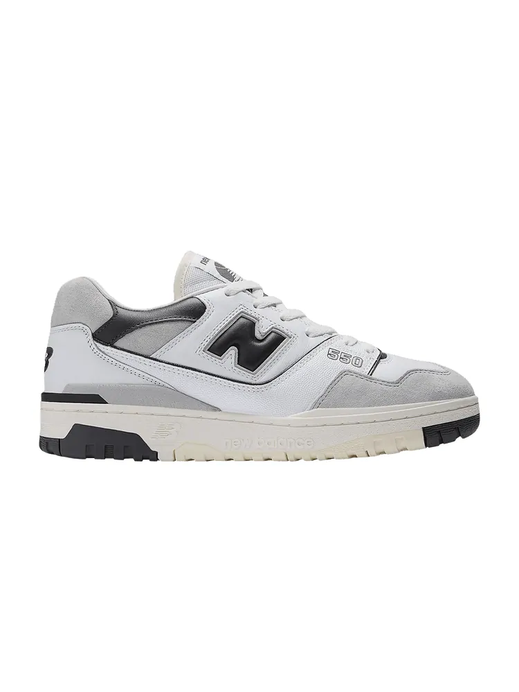 Кроссовки New Balance 550 'Grey White Black' — изображение 1 из 1, белый/черный